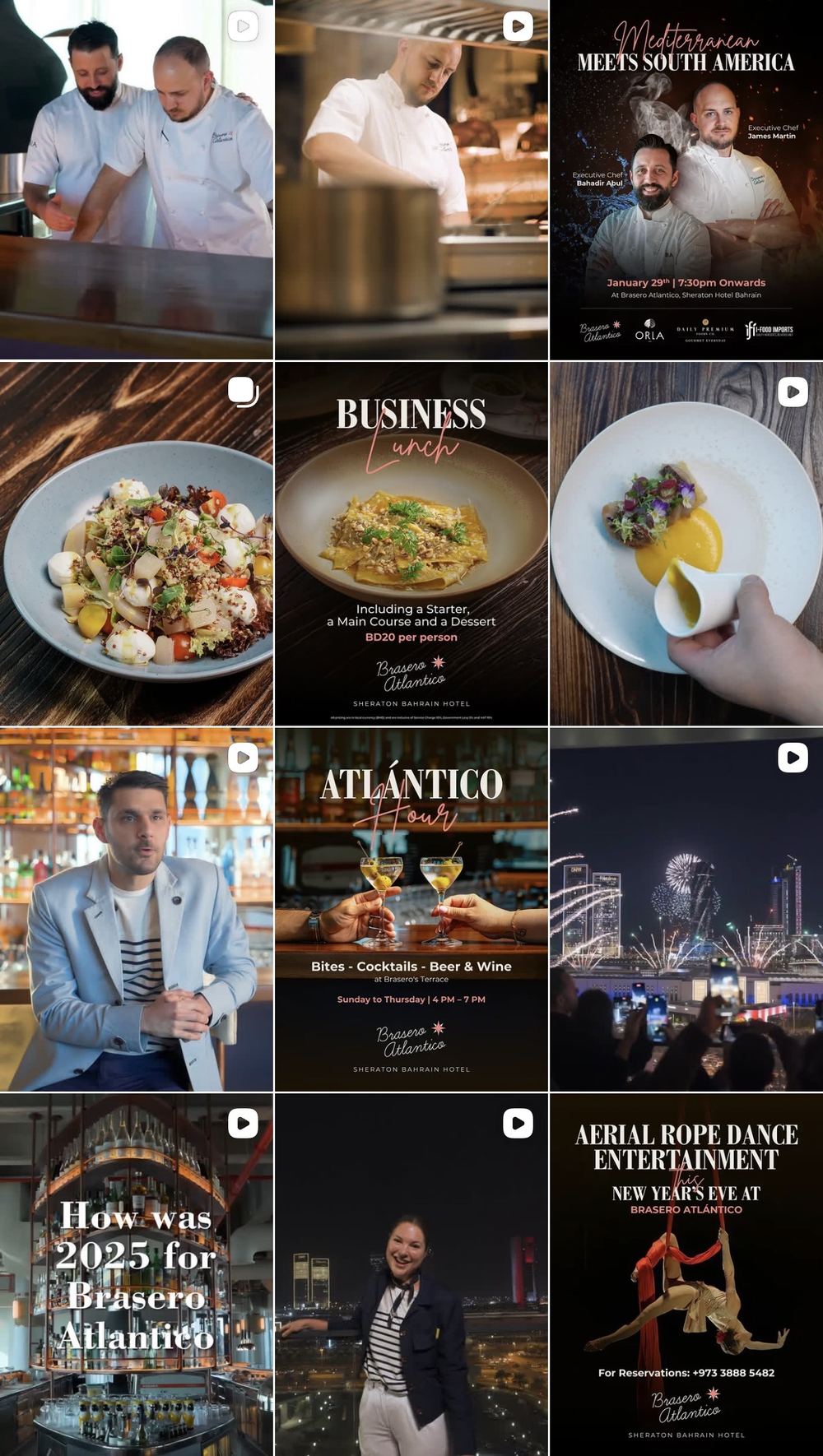Brasero Atlantico Instagram grid, managed by GOamplify